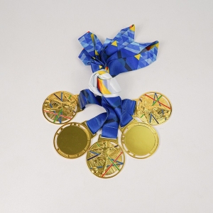 HUY CHƯƠNG CẦU THỦ SỐ 3 (dây trắng xanh, tem 3,9cm0