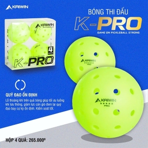 BÓNG THI ĐẤU PICKLEBALL 40 LỖ (Hộp 4 quả) KAIWIN